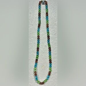 Vintage Multicoloured Beaded Necklace